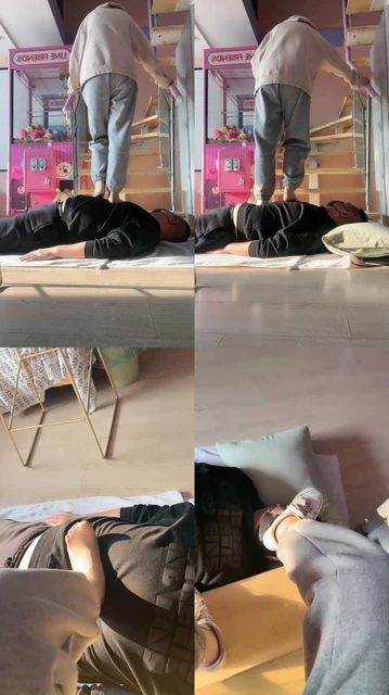 【酒酿丸子】学生素人全体重踩踏