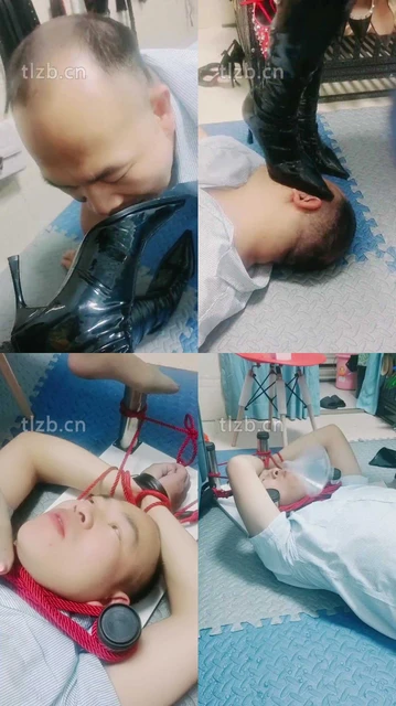 【木子大大】双S-揪耳朵长靴踩/鞋插嘴藤条抽浓痰吐脸【双视角版】