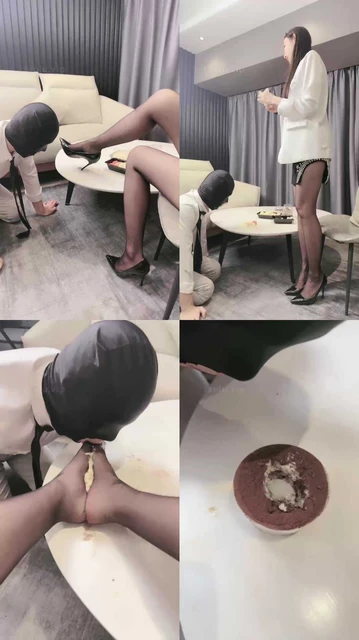 【倪梵】车模S-高跟黑丝踩踏喂食