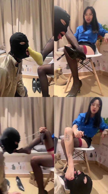 【狗哥】强制闻原味棉袜+丝袜+靴子-虐乳/口球塞嘴吃烟灰