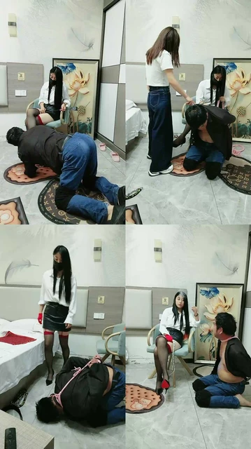 【到处S】双S-黑丝高跟诱惑-骑马鞭打踩踏/滴蜡【双视角版】