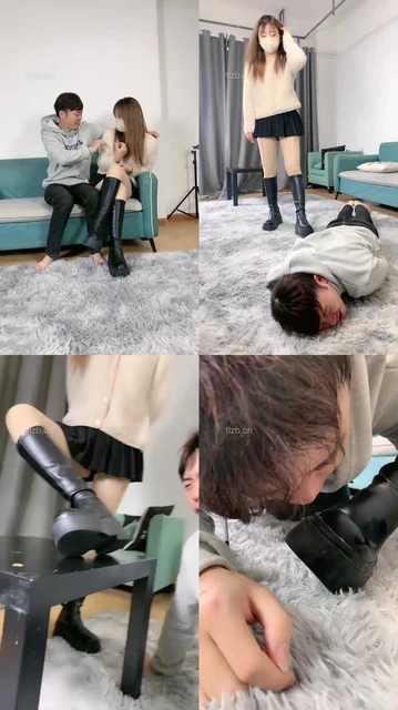 【肉肉】猥琐的代价-长靴踩虐踢踹/碾压狗舌