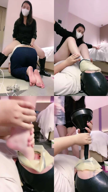 【雪菲老师】长靴踩虐/臭脚窒息/掐乳/灌圣水/插嘴