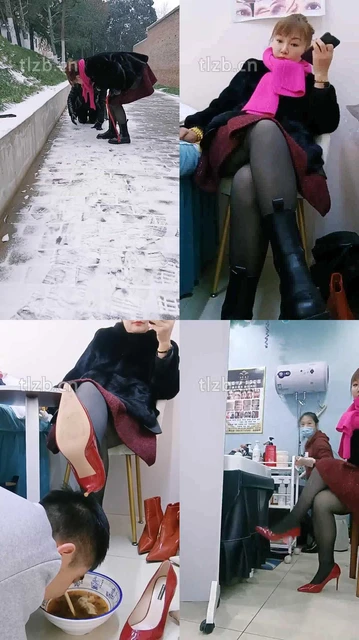 【乐爷】野外-冰天雪地-遛狗虐待