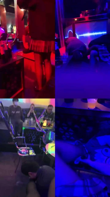 【貂蝉】SM主题酒吧当众训狗