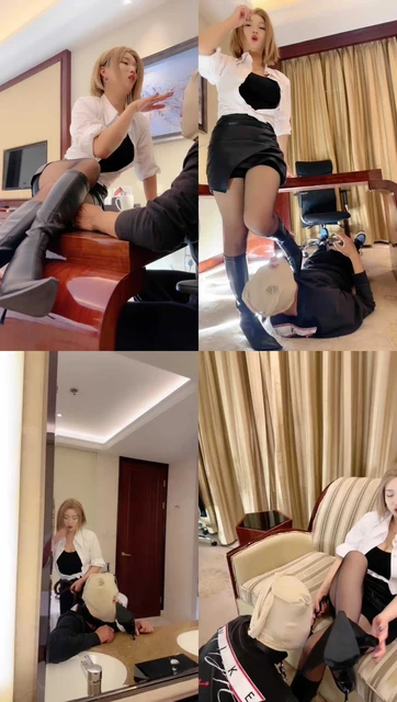 【潘妮女王】剧情-女秘书反杀老板做S