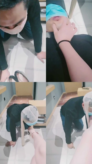 【婷s】绿帽老公高跟恋足调