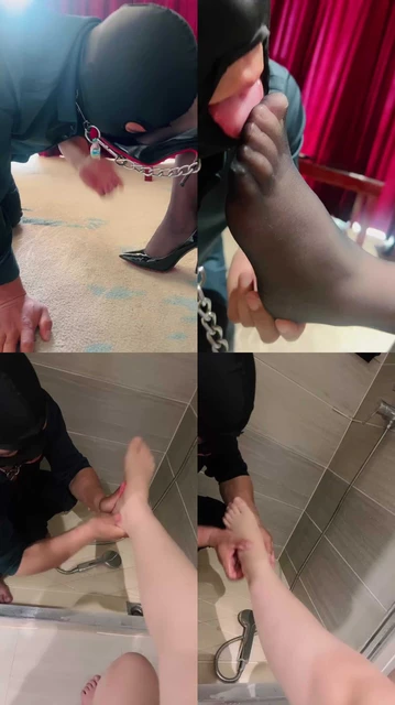 【夜伴大小姐】晨调狂舔黑丝脚/美足保养