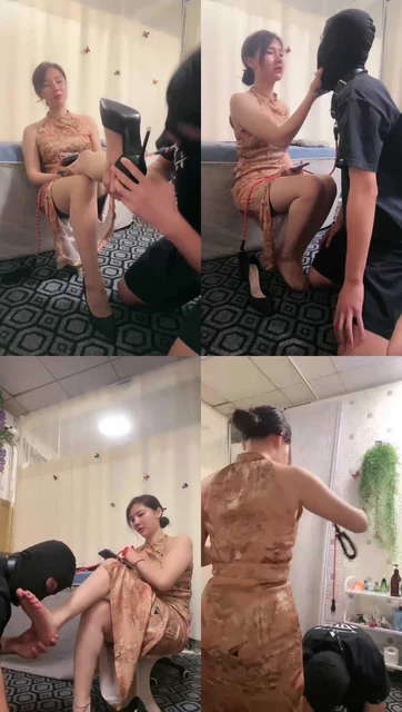 【木子大大】旗袍御姐肉丝高跟诱惑调