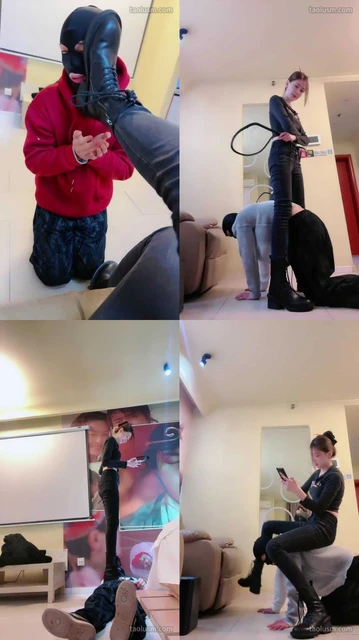 【艾琳175】面试家奴测试/踩踏/舔靴/耳光