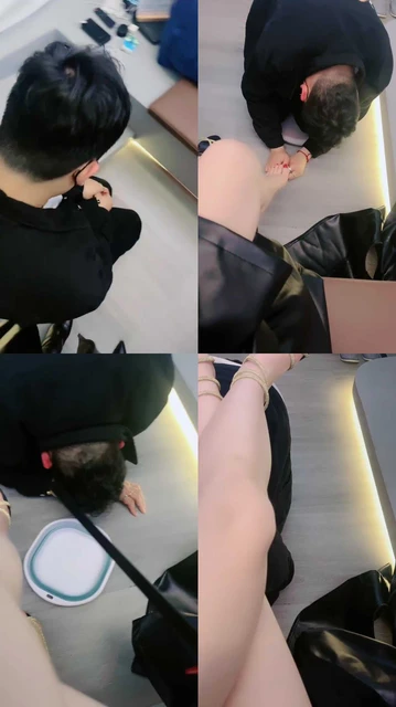 【诗诗】揪耳朵/高跟踩狗爪/脚下喂食