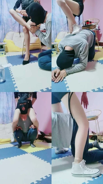 【软糖】高跟肉丝脚踩喂食/转胯/高帮鞋踩虐/提档/骑脖