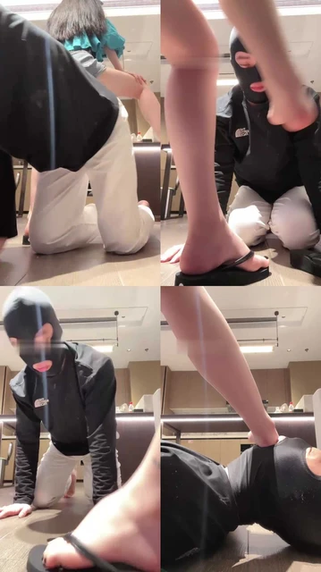 【绘子sama】胯下辱/磕头转胯/脚耳光/脚底视角舔脚