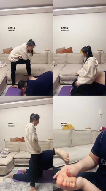 【埋汰】玉足恋足舔/转胯狗爬/碾压踩