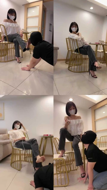 【桃酥S】御姐高跟裸足首调狗