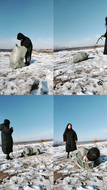 【沐颜s】麻袋里鞭打脚踹老狗