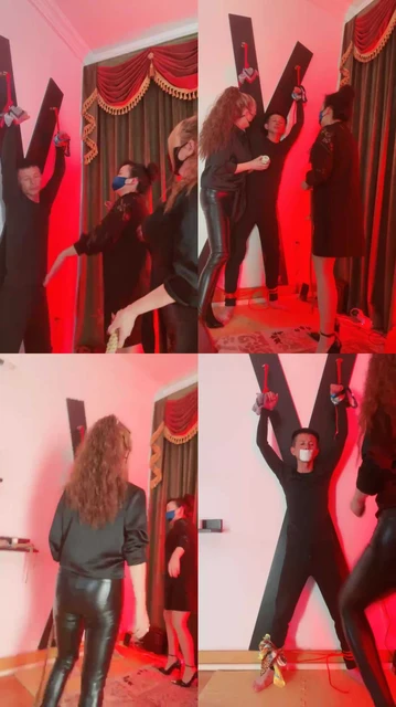 【依依东望】双S-重度鞭打/刑架捆绑鞭打/胶带封嘴