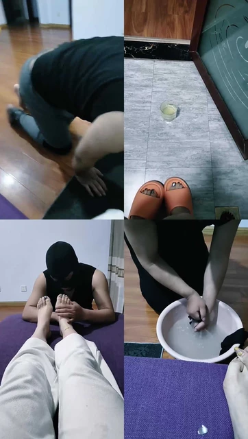 【冷魅夫妻】嘴叼多双原味袜/品尝裸足/圣水赏赐