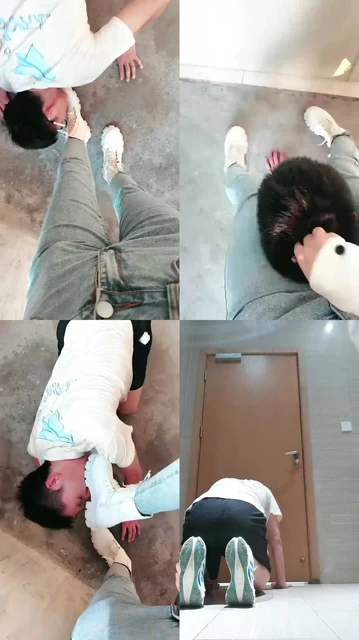 【紫烟】商场楼道脏鞋蹂躏前男友