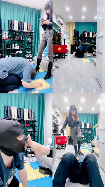 【兔兔大人】机车女神暴力踢裆/骑马踩踏/枷锁束缚狠抽