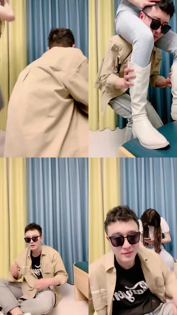 【哲帅】白靴小姐姐骑脖子直播