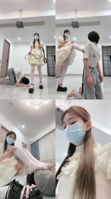 【樱子大人】白丝洛丽塔S-狗链遛狗/骑马转胯/耳光/提档/踩踏窒息