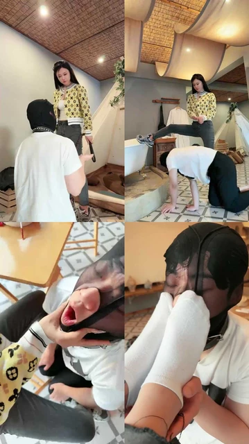 【妮可】强制闻运动鞋白袜/胯下遛狗/吊鞋