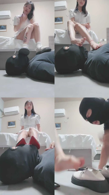 【心动茜茜】纹身精神小妹S-脏鞋臭袜蹂躏/踩踏/吮吸脚趾