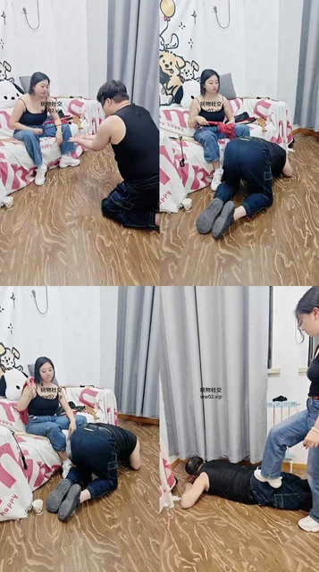 【清纯女大联盟】重度鞭打/运动鞋踩物化脚垫