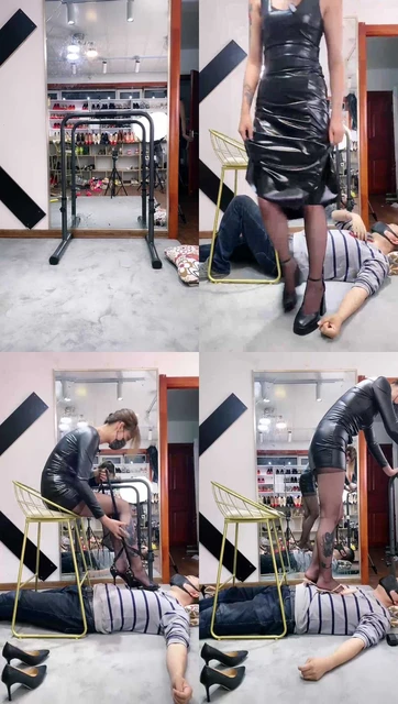 【冰诺】多双高跟全体重踩踏