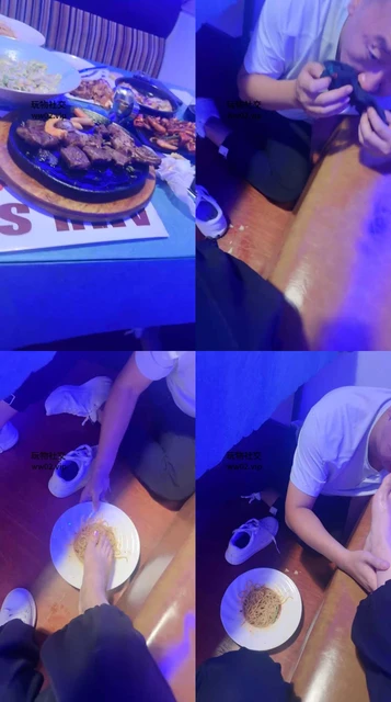 【金老师】原味玉足踩踏喂食