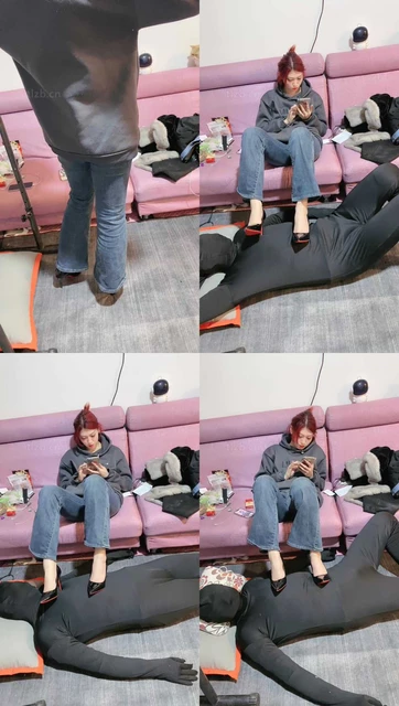 【冰诺】高跟全体重踩地毯狗