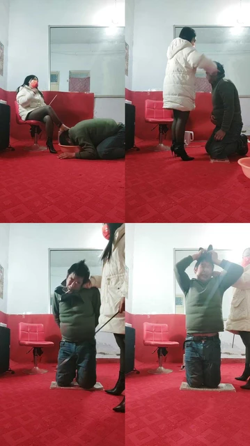 【沐颜s】跪着搓衣板伺候洗脚