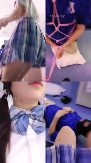 【桃川】萝莉主鞭虐捆绑狗/腿绞/深喉口水