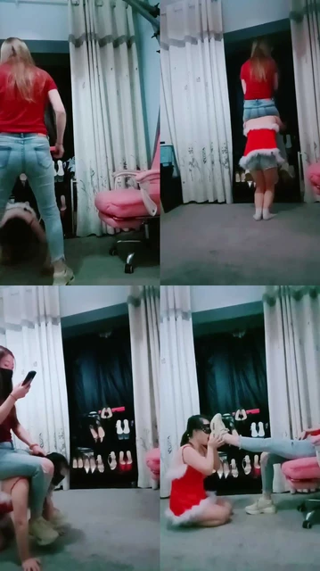 【女慕乐】母畜-骑马骑脖转胯/跪舔脏运动鞋