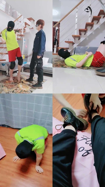 【伯爵】女特勤暴力踢踹虐刑奴/踩踏/毛巾窒息/骑马/皮带狠抽