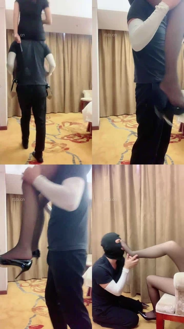 【蜜蜜骑士】高跟黑丝踩踏-骑马骑脖