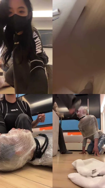 【不知名S】酒吧公主木乃伊捆绑各种强制虐