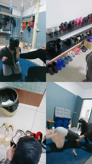 【唯雅】靴子高跟恋足踩踏捆绑羞辱