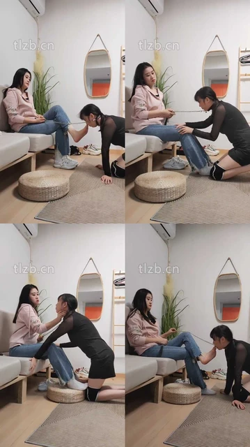 【言初】母畜-下跪伺候/掐脖窒息/sp鞭打/舔运动鞋