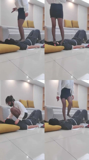 【苏州七七】黑丝美腿全体重踩踏