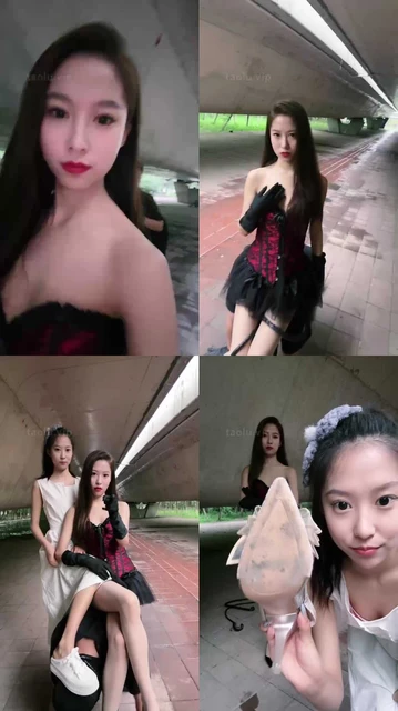 【双胞胎木木】姐妹花S-桥下训调双奴-骑马/踩踏/耳光