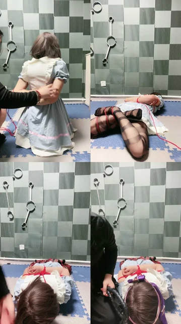 【盈盈S】后手盘腿缚