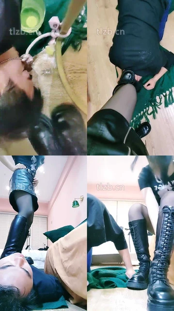 【甜桃】圈养狗-强制圣水-踩踏喂食-耳光抽