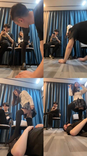 【诗诗】情侣主首调绿帽-皮鞋黑袜踩/转胯虐打