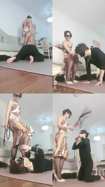 【美璐大大】鞭打遛狗/黑丝高跟诱惑/骑马手铐捆绑