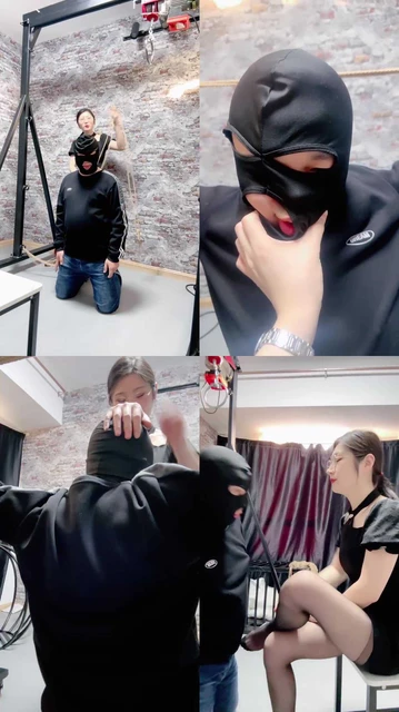 【冷凝大大】五花大绑黑丝强制虐