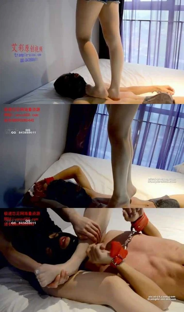 【奴隶岛】肉丝全体重踩脖子、美腿绞杀