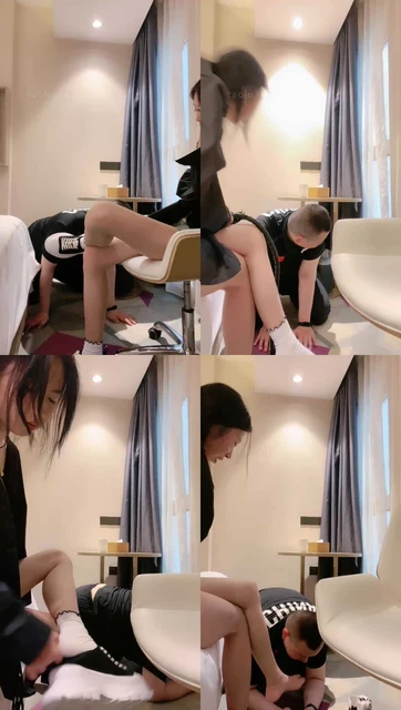 【佟爹】闻舔帆布鞋原味白棉袜