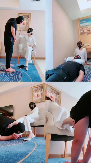 【美娜格格】高跟跺头/踩手磕头/腿绞窒息/骑马耳光/深喉